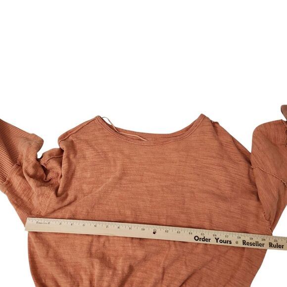 We The Free People 5 Star Tee Small Sweet Cinnamon Slouchy Patched Boho‎ Top - Picture 10 of 11